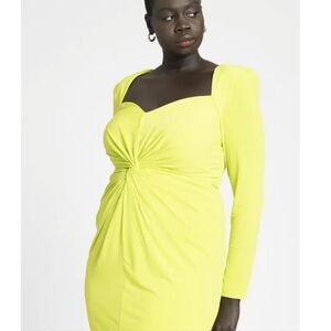 Eloquii twisted bodice midi dress